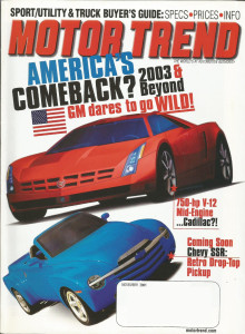 MOTOR TREND 2001 NOV - VANQUISH, VW'S W-8 ENGINE, I35